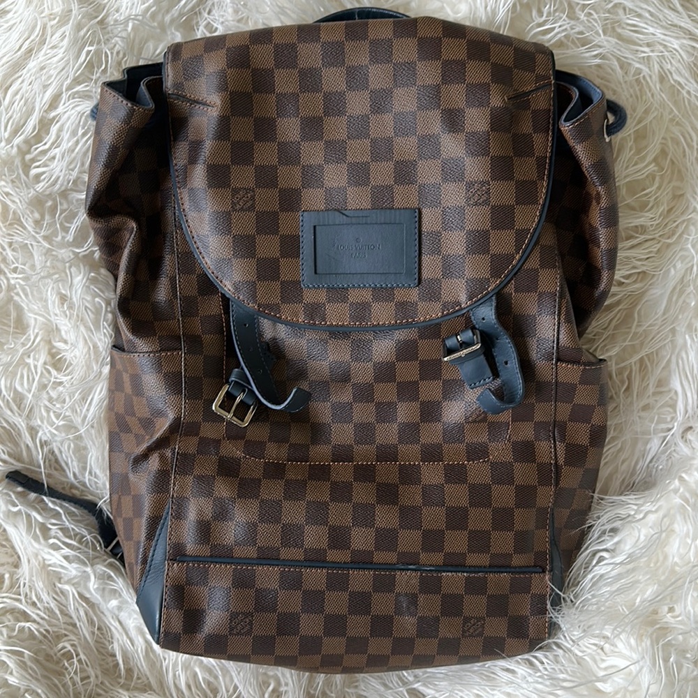 100 Authentic Louis Vuitton Runner Backpack Damier B… Gem